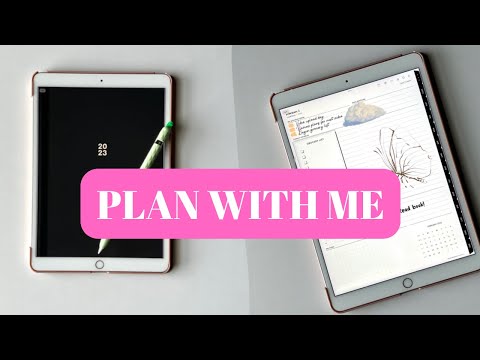 My February Digital Planner Setup | Goal setting, importing fonts, stickers