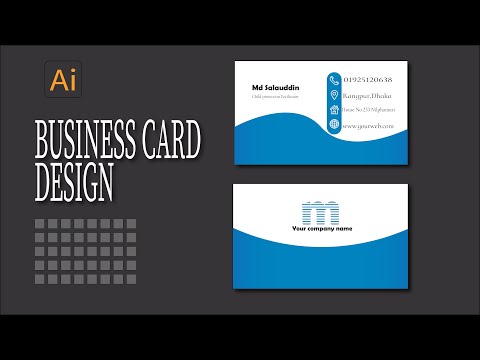 Business Cards Design in Adobe Illustrator Bangla Tutorials | Graphics Design |
