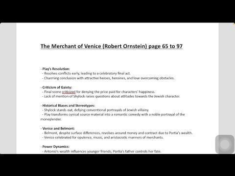 The Merchant of Venice | Robert Ornstein