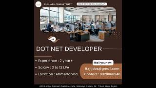 dot net developer job in ahmedabad l rushabh consultancy