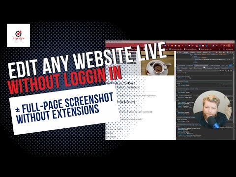 Edit Any Website Live Without Logging In + Full-Page Screenshot Without Extensions