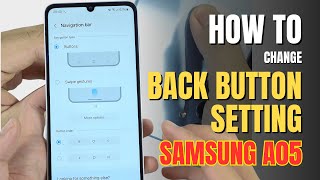 How to enable Back button setting on Samsung Galaxy A05