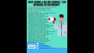 Live Webinars for 2025