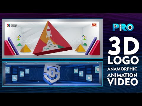 3D ANAMORPHIC LOGO ANIMATION for corporate Events LED CONTENT