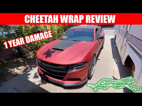 Should you wrap your car with Cheetah wrap? Satin Red Aluminum Review (1 year)