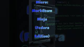 Micro Editor Fedora Workflow: Markdown Mastery in a Flash!