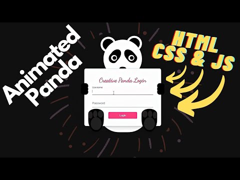 Animated Panda Form UI - HTML - CSS - JS #htmlcss #uidesign #tutorial