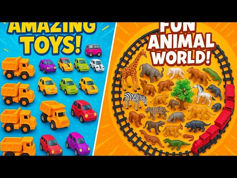 Amazing Toy Cars and Animal Fun | Best Kids Video for Learning and Fun!