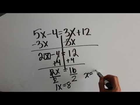 1.3 - Solving Equations with Variables on Both Sides