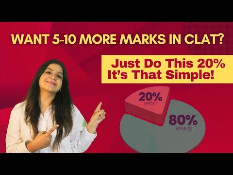 Want 5-10 more marks in CLAT? Just do this 20%, It's that simple | CLAT 2025| EXAM HACKS