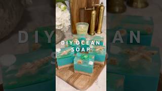 diy ocean soap 🌊🫧 #soap #soapmaking #soapcutting #asmr #asmrsounds #asmrvideo
