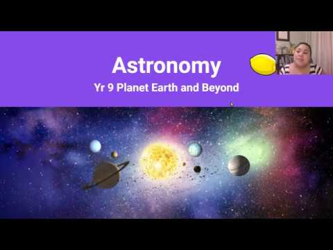 Yr 9 Science - Astronomy Research Project
