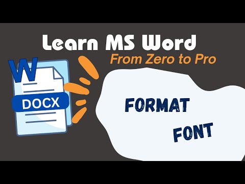 2. Format Font