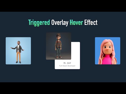 Unleashing Triggered Overlay Card Hover Effect Using HTML & CSS | CSS Tricks