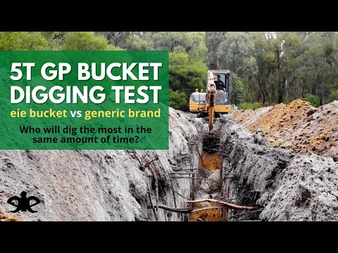 eiengineering 5T GP Bucket Comparison Digging Test