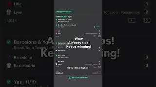 Wow Ai tips is so consistent! Must be the best football tipster around!?