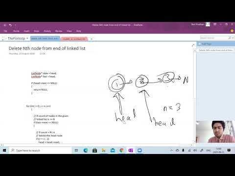 MIDDLE OF LINKED LIST AND REMOVE THE NTH NODE FROM END