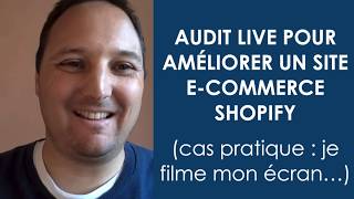 Audit d'un site web e-commerce Shopify