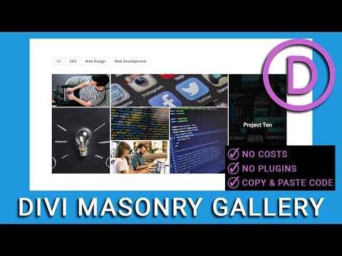 How to create a Divi Masonry Gallery in 2022