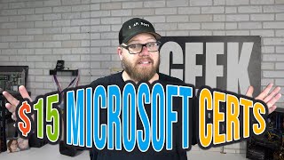 15 DOLLAR MICROSOFT CERTIFICATIONS?!