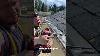 Hidden Gutter Hangers #shorts #trending