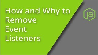 Removing Event Listeners