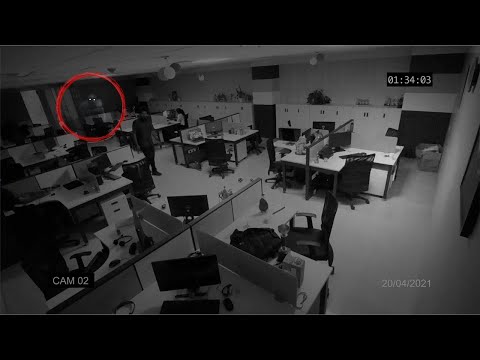 Office Security Camera Captures Ghost Walking – Real Paranormal Activity!