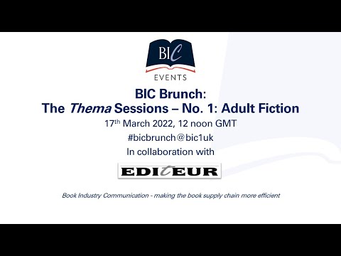BIC Brunch, The Thema Sessions, No. 1: Adult Fiction