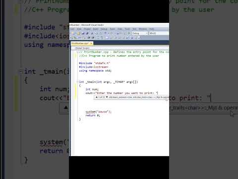 C++ program to print the number entered by the user|C++ tutorial| #print#cppprogramming #cpptutorial