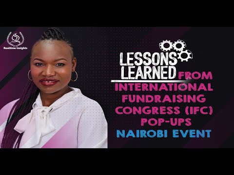 My Top 3 Fundraising Insights for Non-Profits -  from IFC Pop Ups Nairobi Event