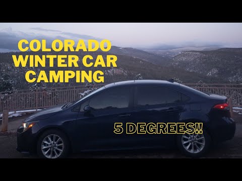 Winter Car Camping | 5°F | Toyota Corolla