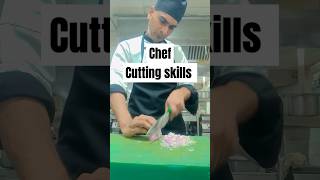 Kitchen working time 😁 cutting skills #skills #skill #kitchenskills #shorts #chefwire