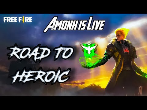 Free Fire Live Stream | Strategy Games | Road To Heroic | Amonk