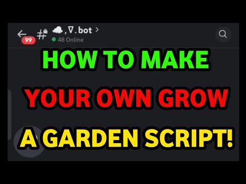 How to make your own grow a garden script | Prxgx hub