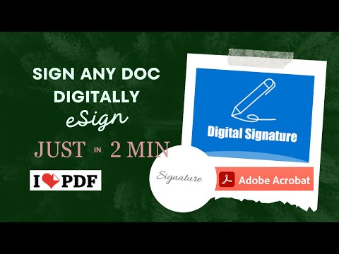 How to Sign PDF online | Digital signature of documents for free | Free online  and offline tools