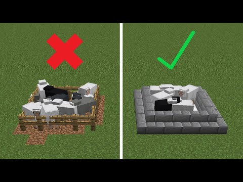 Minecraft: EASIEST Way to STOP Animals Escaping (1 Minute Tutorial!)