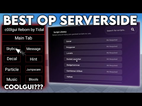 Roblox Exploiting - Tidal Serverside #1 | Ultimate Tidal | C00lgui Reborn | Roblox Serverside