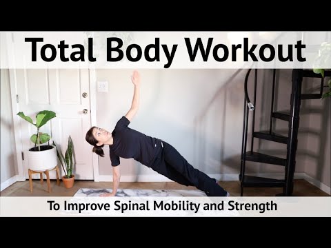 Total Body Workout// To Improve Spinal Mobility and Strength // 18 mins // Equipment Optional