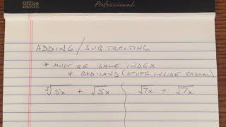 Radical & Exponent Concepts
