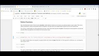 Built-in Python Operators Functions and Methods