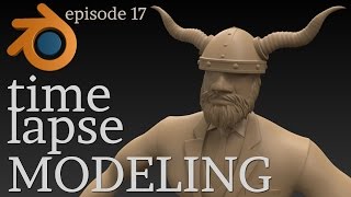 BLENDER - The Norse Businessman, High Poly Modeling, pt1 [TIMELAPSE]
