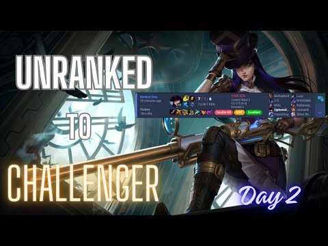 How to CLIMB as ADC | Unranked to Challenger (Caitlyn) #2