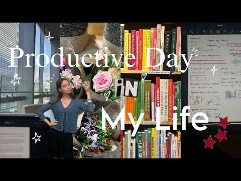 Productive Day in my Life! (Farmers’ Market, Summer school, studying, etc.) 🌷📚💫