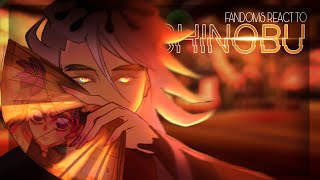 FANDOMS REACT TO SHINOBU // PART 2 // ONLY canon ships