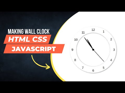 how to make wall clock using html css javascript| coding destro