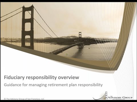 Retirement plan fiduciary education