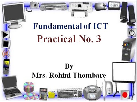 Practical No  3 | Fundamental of ICT | Create Edit and Save Document