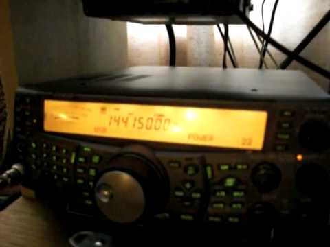 Working KM5PO via the Moon on 2 meters WSJT.