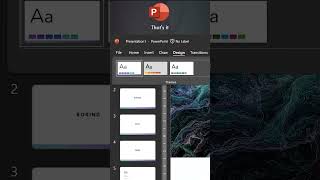 Apply one slide design to all slides - PowerPoint tips