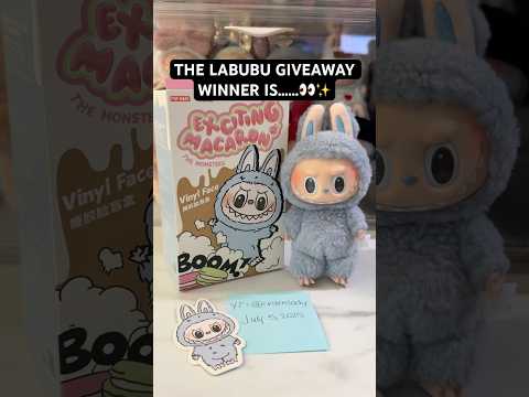 LABUBU GIVEAWAY — WINNER ANNOUNCED! 🎉 #labubu #giveaway #shorts #fyp #popmart #blindbox